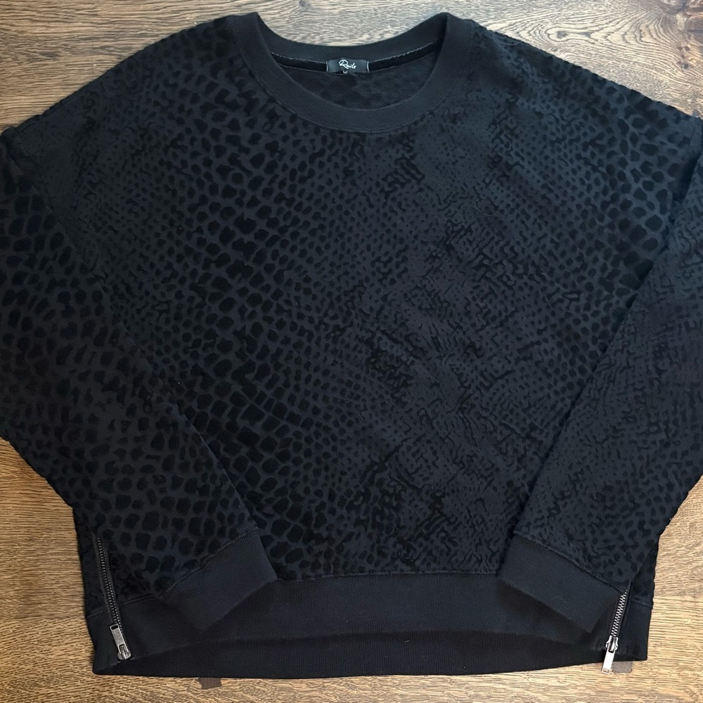 Rails Black Textured Women's Sweater